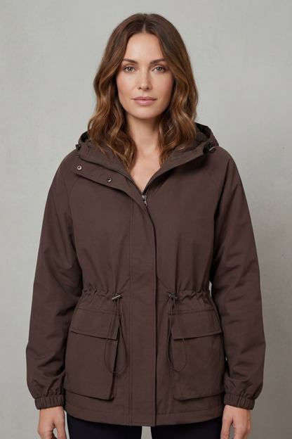 Adriana | Giacca Impermeabile Utility con Coulisse