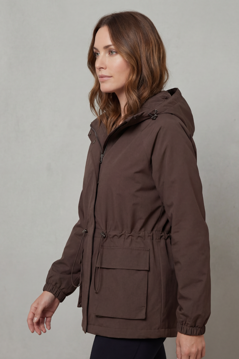 Adriana | Giacca Impermeabile Utility con Coulisse