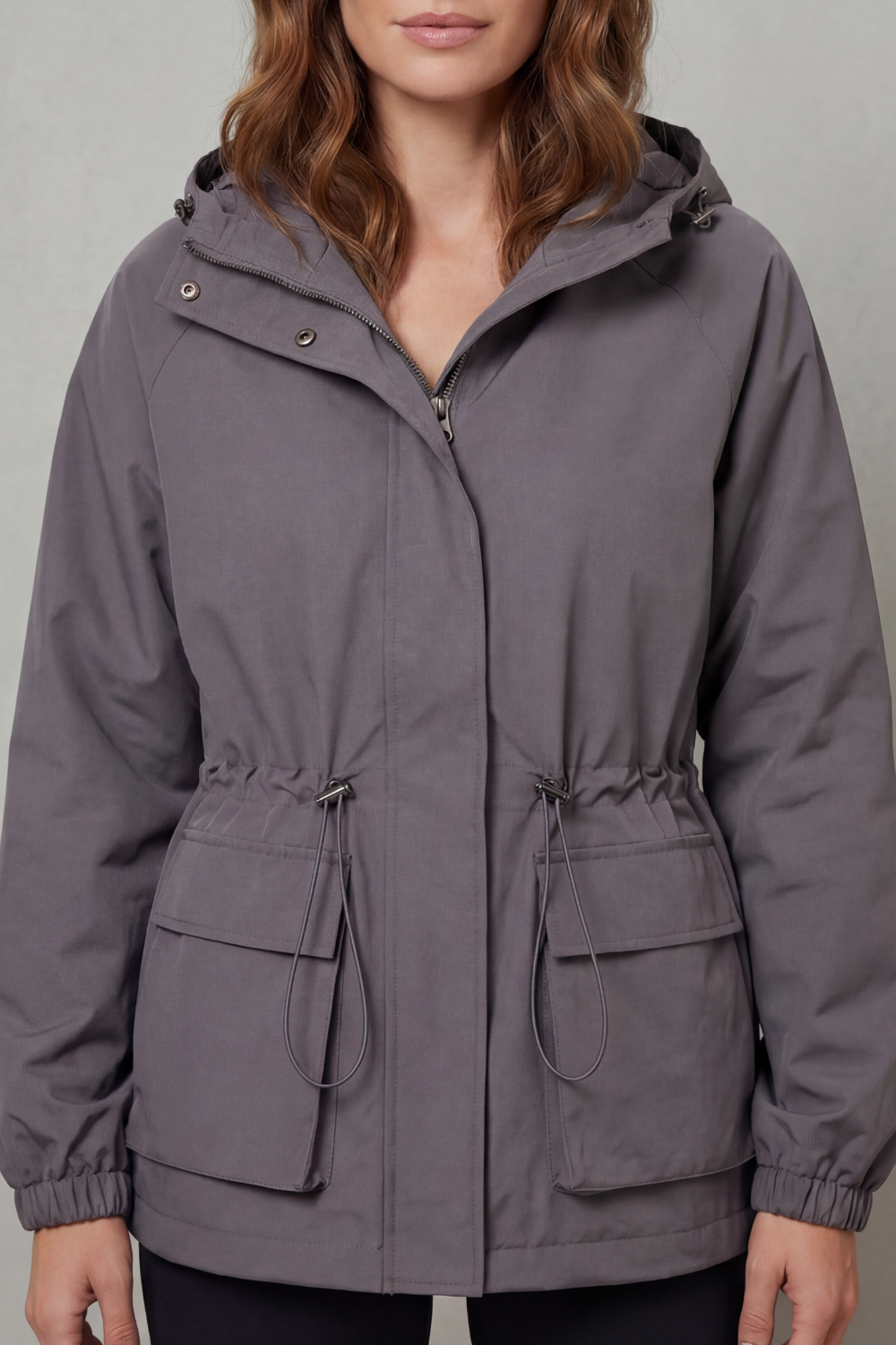 Adriana | Giacca Impermeabile Utility con Coulisse