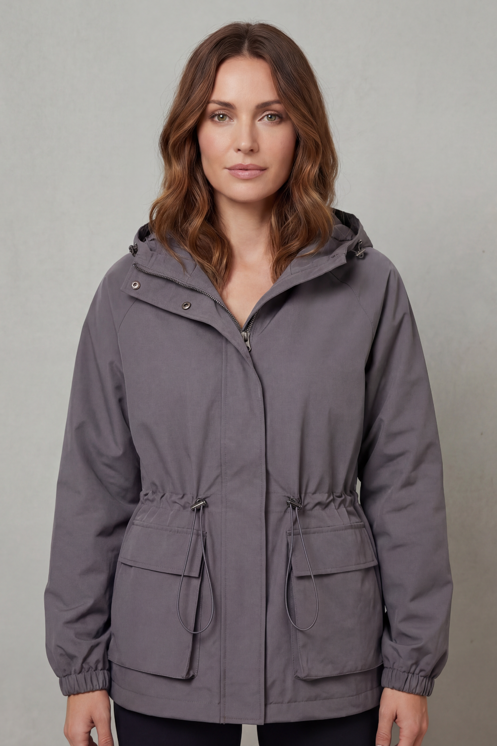 Adriana | Giacca Impermeabile Utility con Coulisse