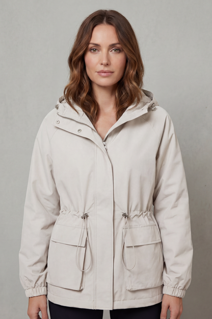 Adriana | Giacca Impermeabile Utility con Coulisse