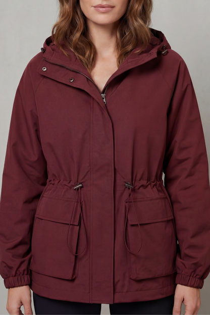 Adriana | Giacca Impermeabile Utility con Coulisse