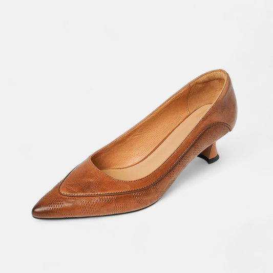 Scarpe con tacco Amara in pelle