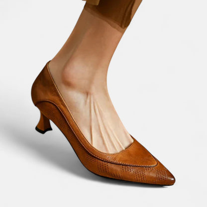 Scarpe con tacco Amara in pelle