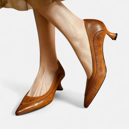 Scarpe con tacco Amara in pelle