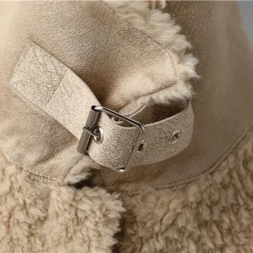 Teresa | Giacca in Teddy con Pannelli Effetto Suede