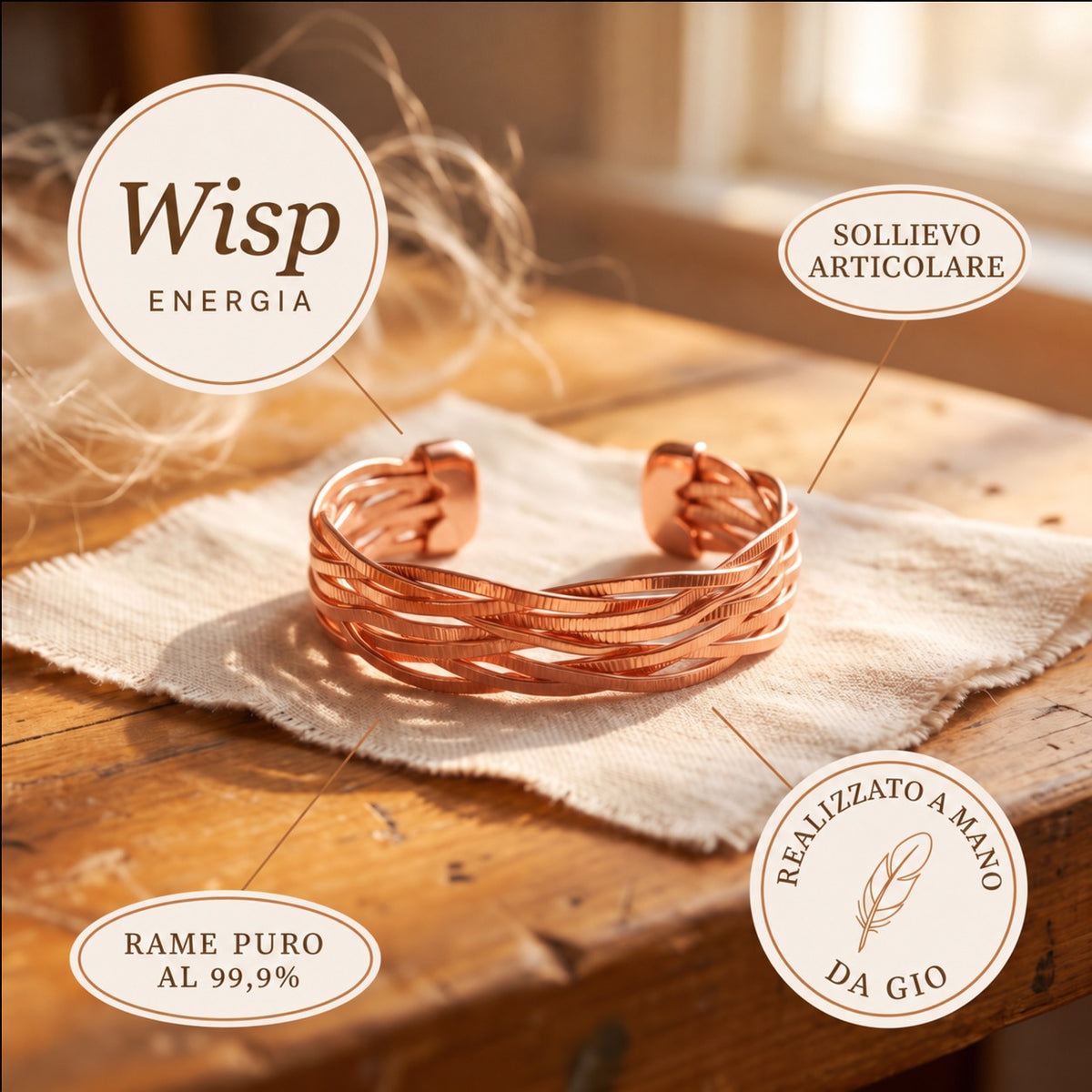 Bracciale in Rame di Gio