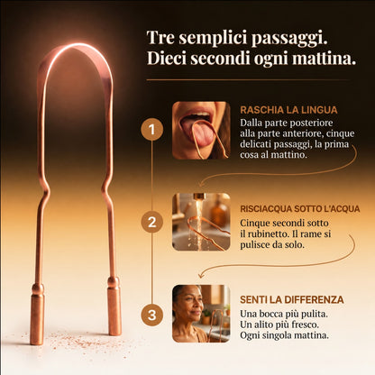Raschietto per Lingua in Rame Puro