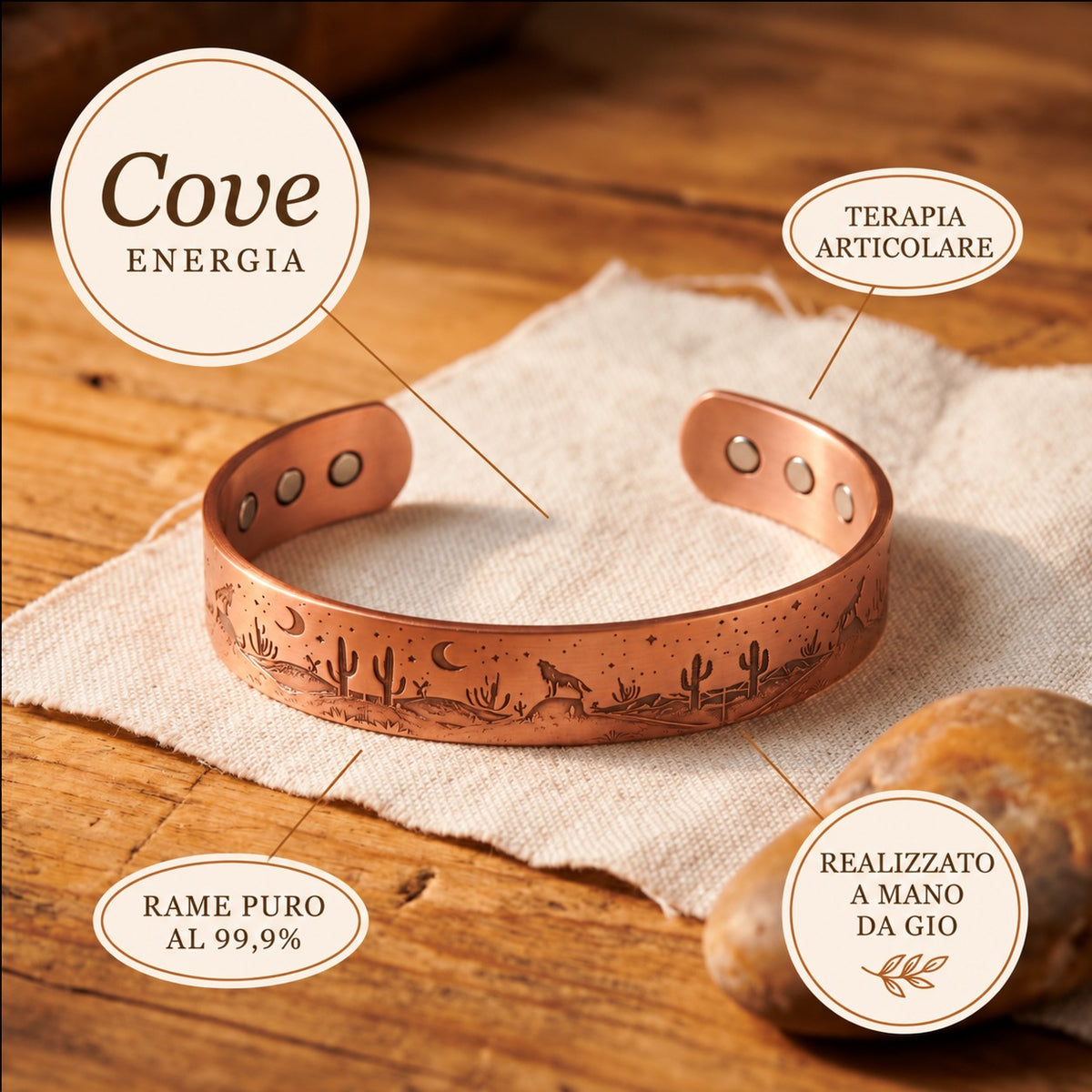 Bracciale in Rame Cove di Gio