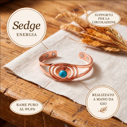 Bracciale in Rame Sedge di Gio