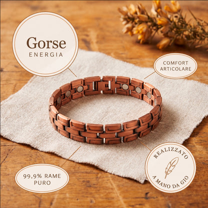 Bracciale da Uomo in Rame Gorse di Gio