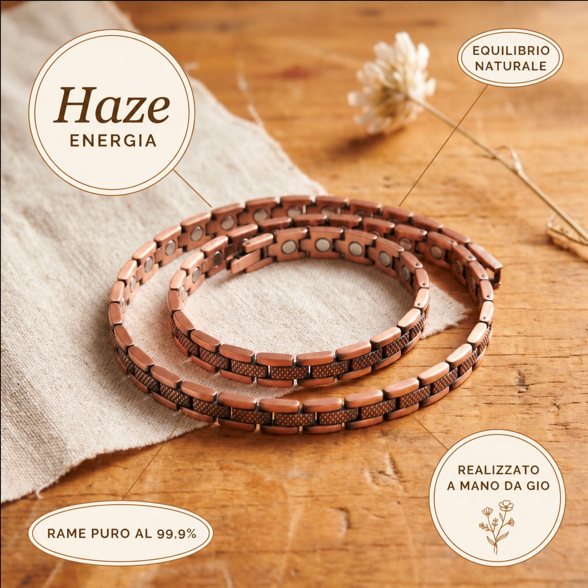 Collana in Rame Haze di Gio