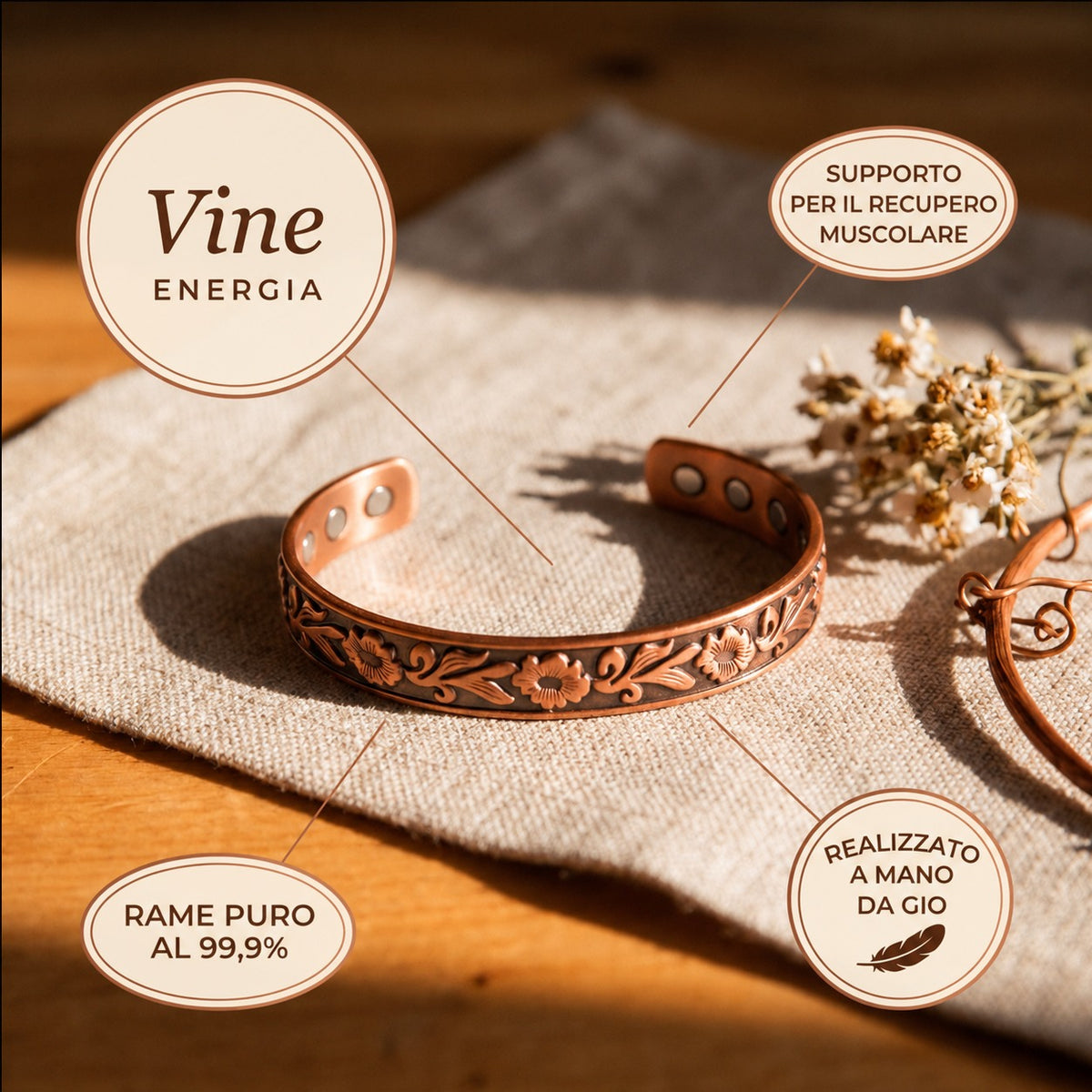Bracciale in Rame di Gio