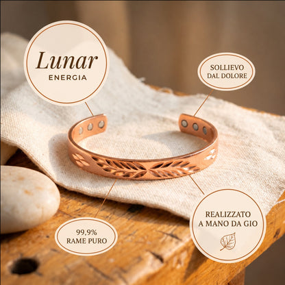 Bracciale in Rame Lunare di Gio