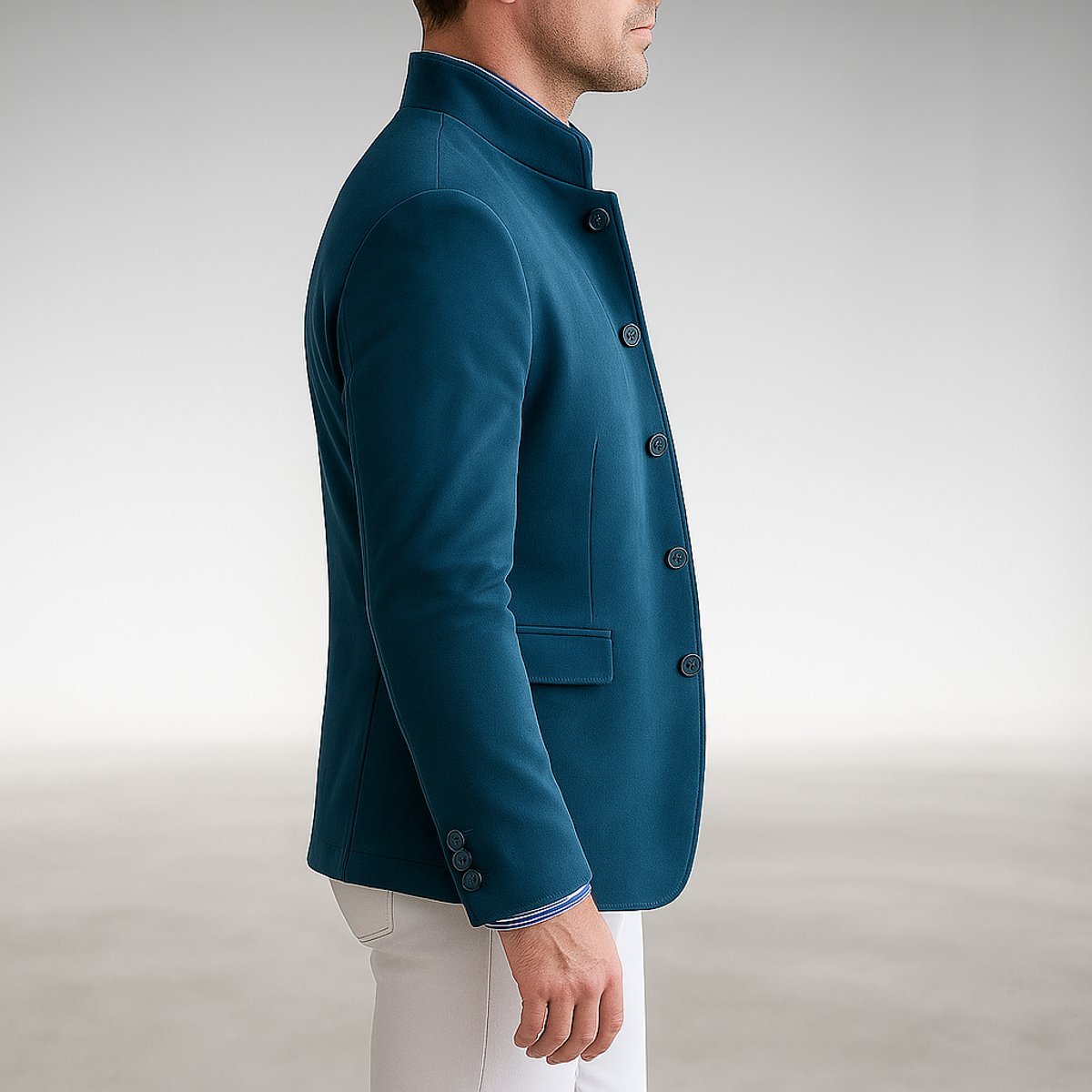 Marzio | Blazer moderno con collo alla coreana