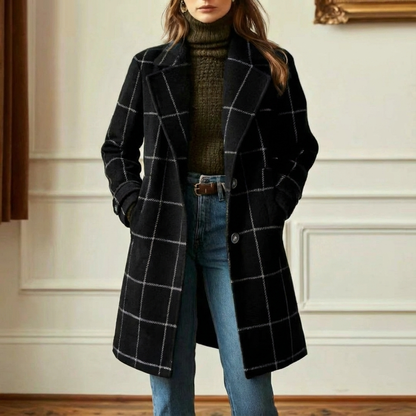 Francesca | Cappotto in Lana a Quadri
