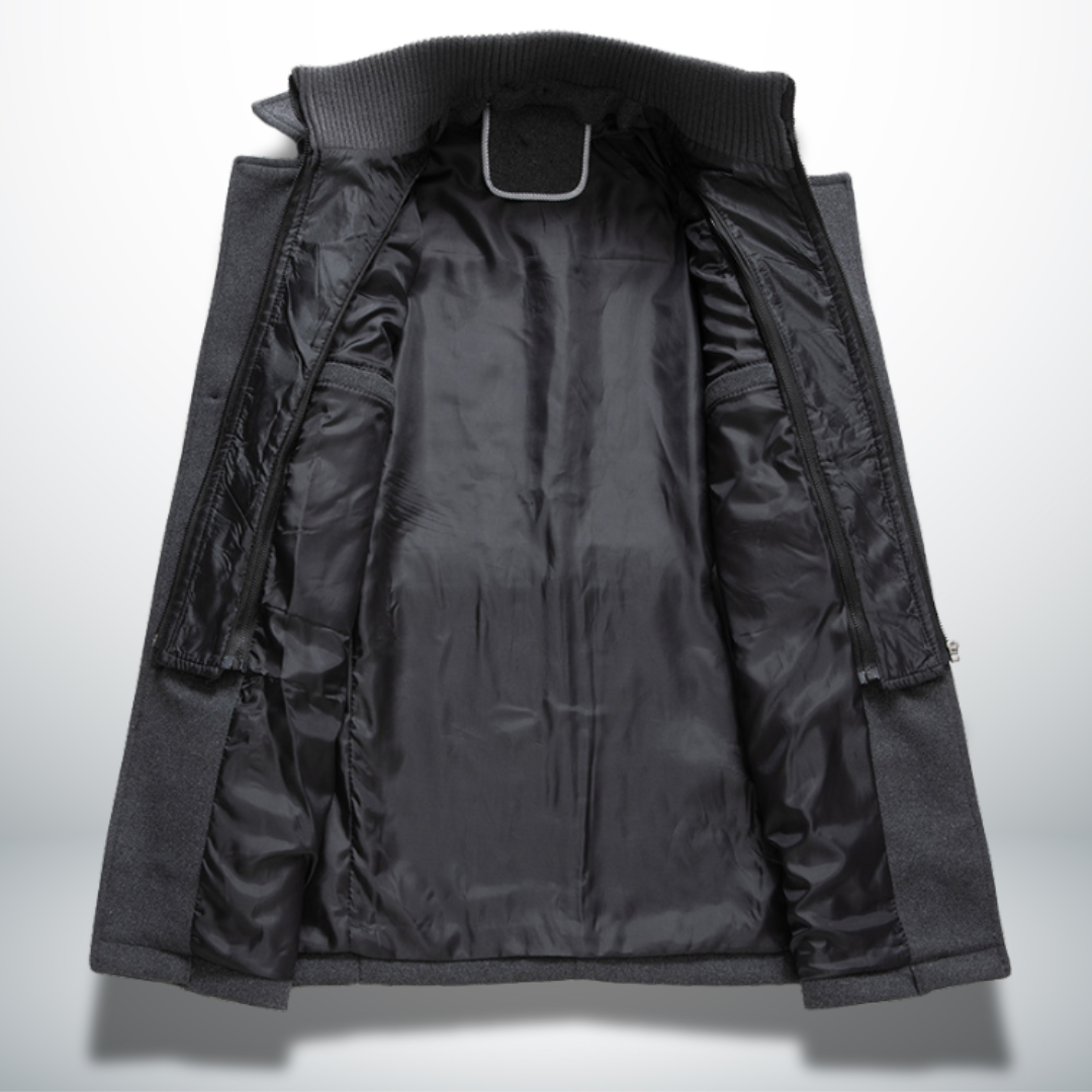 Leonardo | Cappotto in Misto Lana Collo a Revers