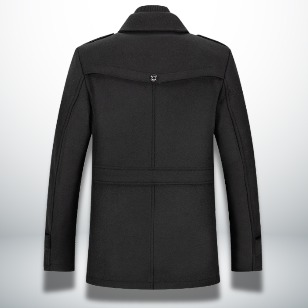 Leonardo | Cappotto in Misto Lana Collo a Revers