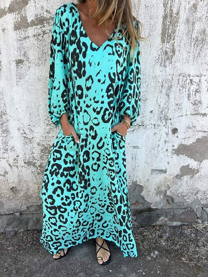 Jessa - Maxi Abito Leopardo