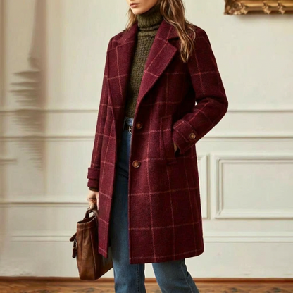 Francesca | Cappotto in Lana a Quadri