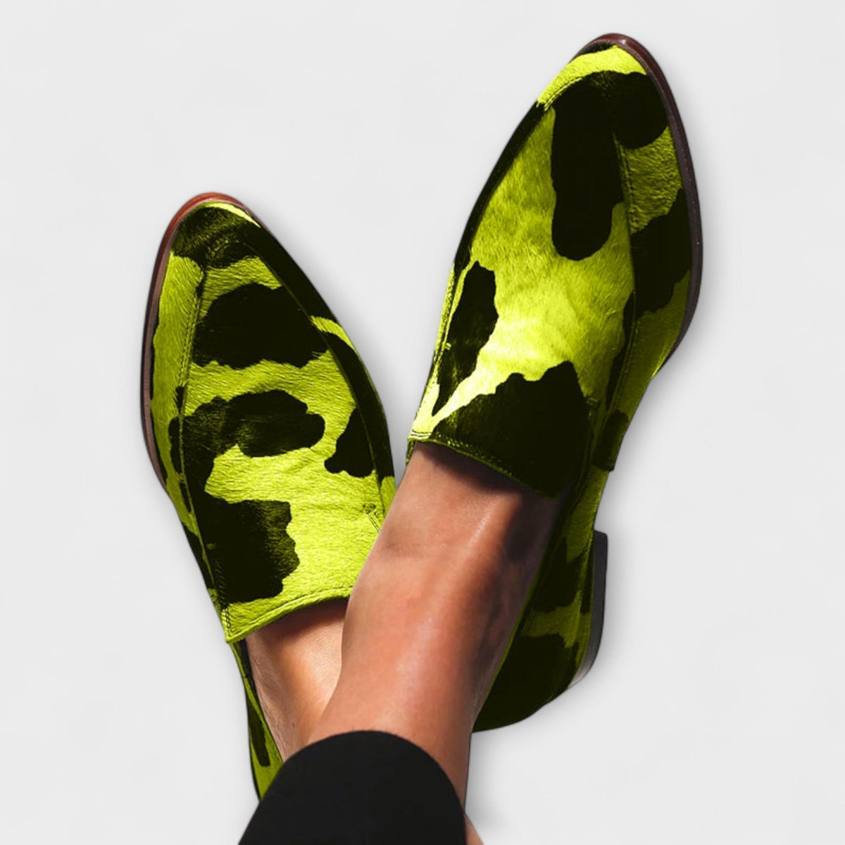 Paloma™ | Scarpe Slip-On con Stampa di Mucca