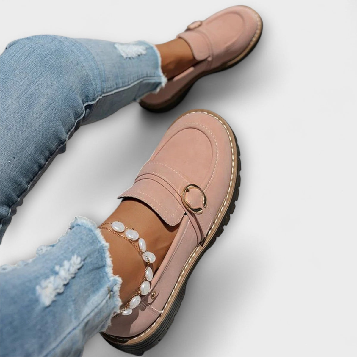 Lora™ | Slip-On Casual con Punta Rotonda