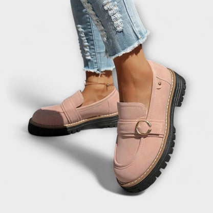 Lora™ | Slip-On Casual con Punta Rotonda