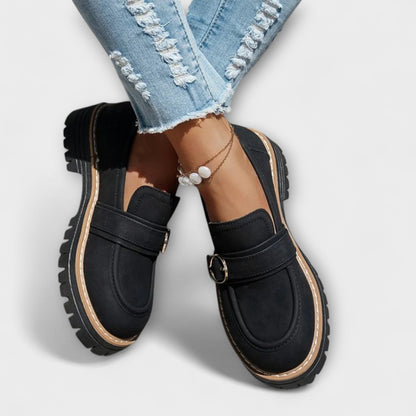 Lora™ | Slip-On Casual con Punta Rotonda