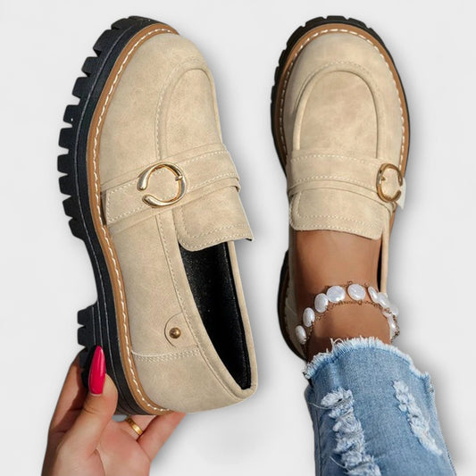 Lora™ | Slip-On Casual con Punta Rotonda