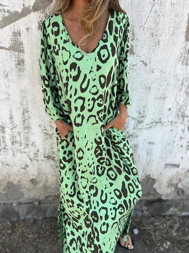 Jessa - Maxi Abito Leopardo