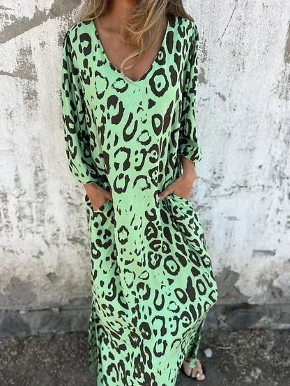 Jessa - Maxi Abito Leopardo