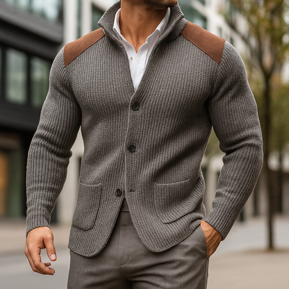 Stefano | Blazer in maglia testurizzata