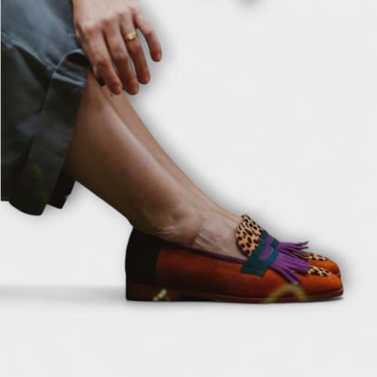 Fallon™ | Mocassino Leopardo Marrone