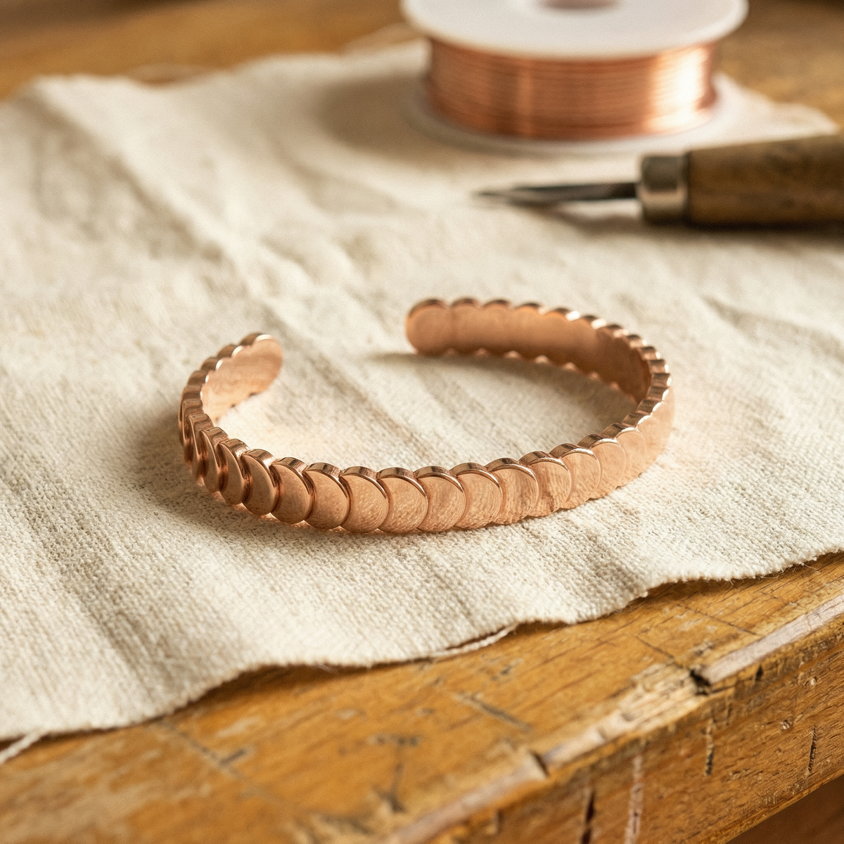Bracciale in rame delle Maree