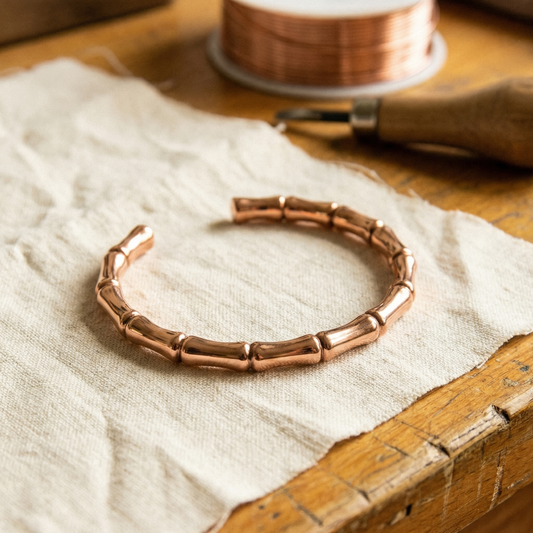 Bracciale in rame Grove a segmenti