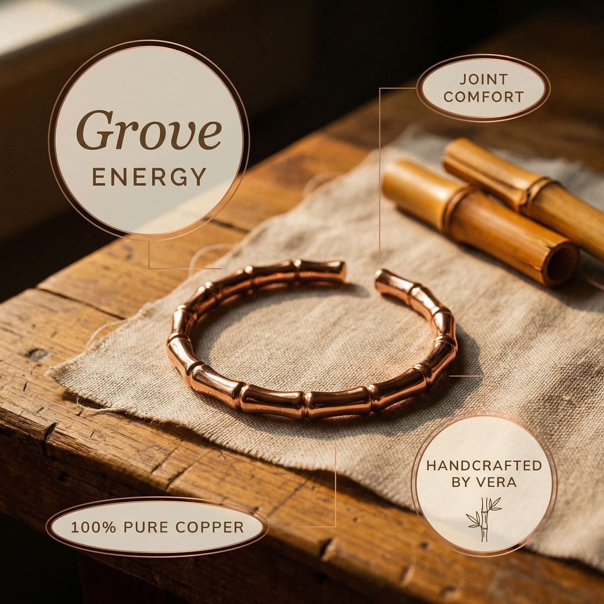Bracciale in Rame Grove di Gio