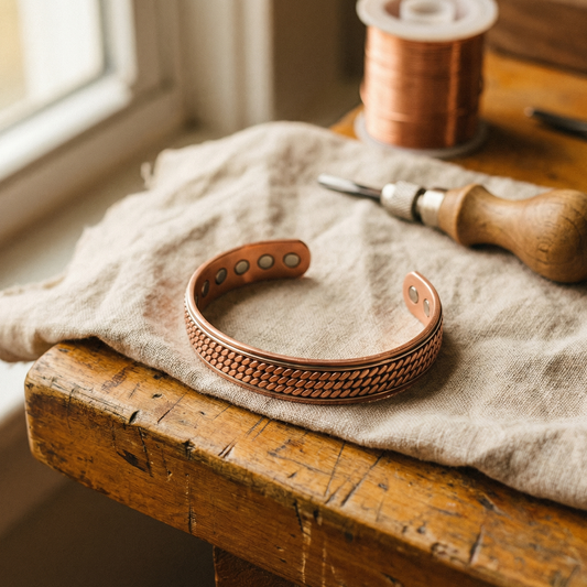 Bracciale in rame Wave