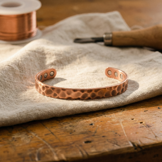 Bracciale in rame Furrow