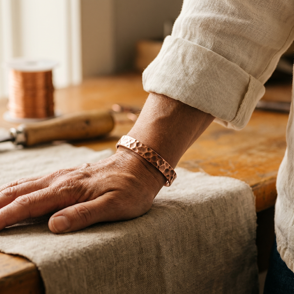 Bracciale in Rame Furrow di Gio