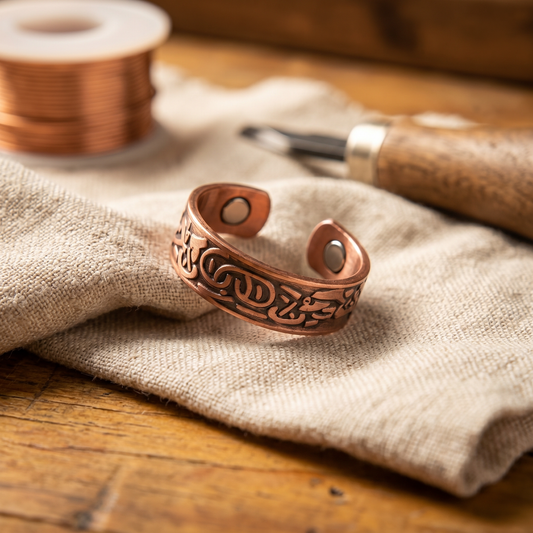 Anello in rame Burr