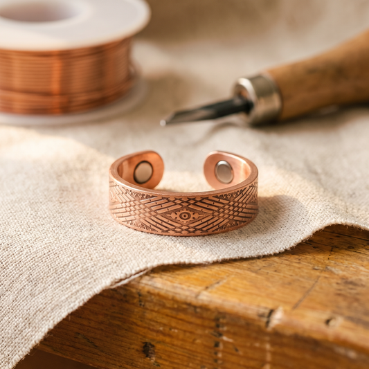 Anello in rame Holt a incrocio