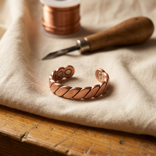 Anello in rame Knap a spirale