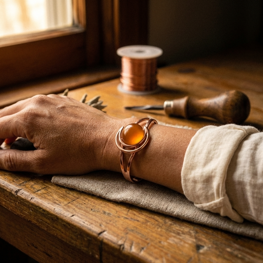 Bracciale in Rame Arancione di Gio