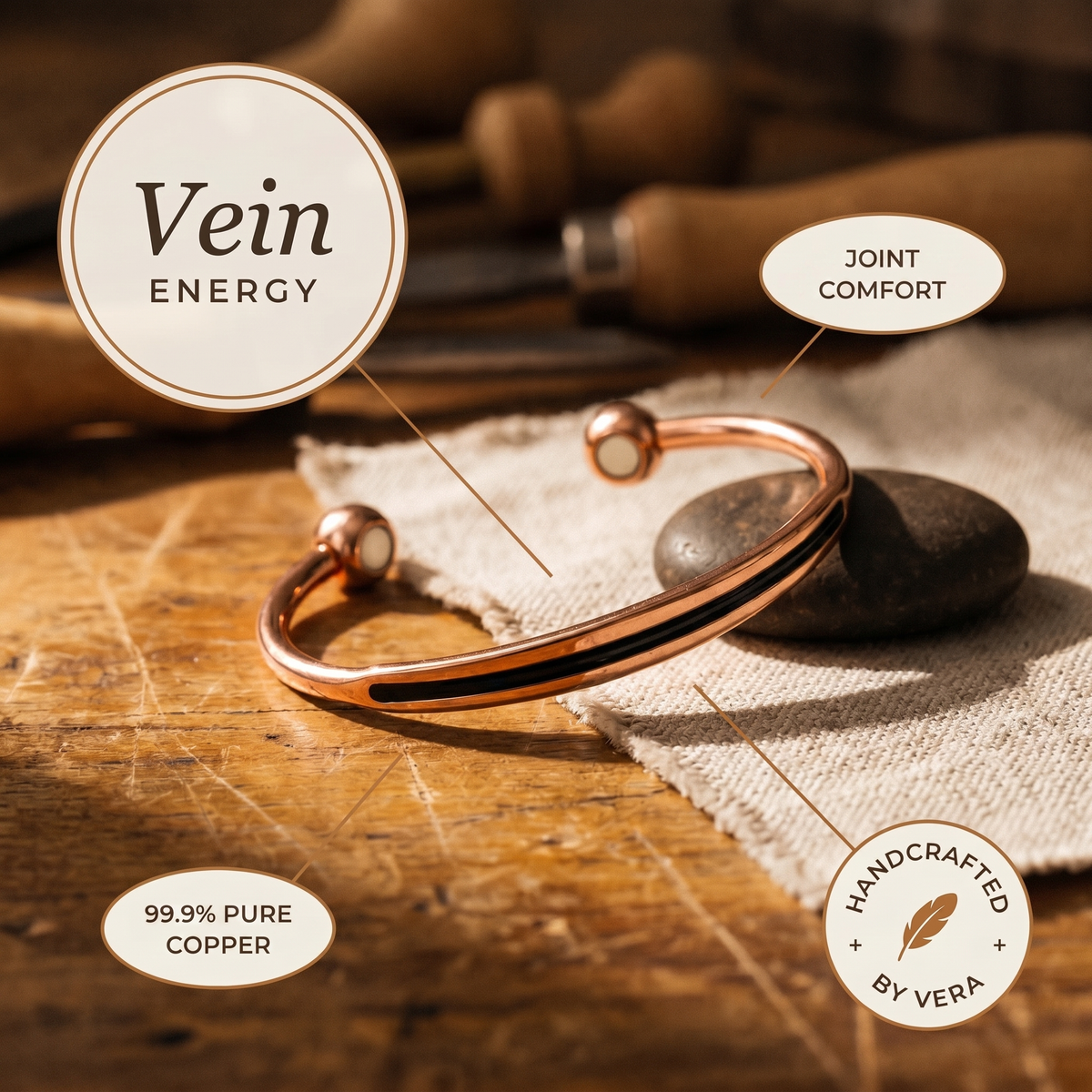 Bracciale in Rame Vein di Gio