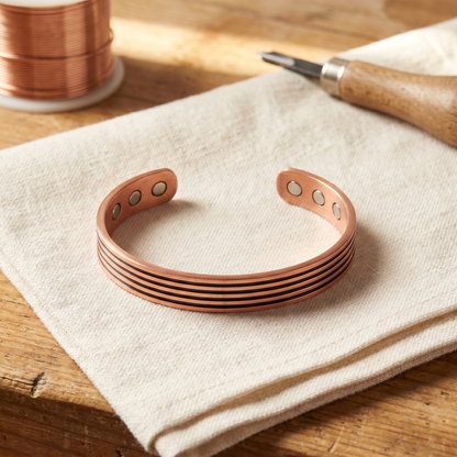 Bracciale in rame Salvia a cinque linee