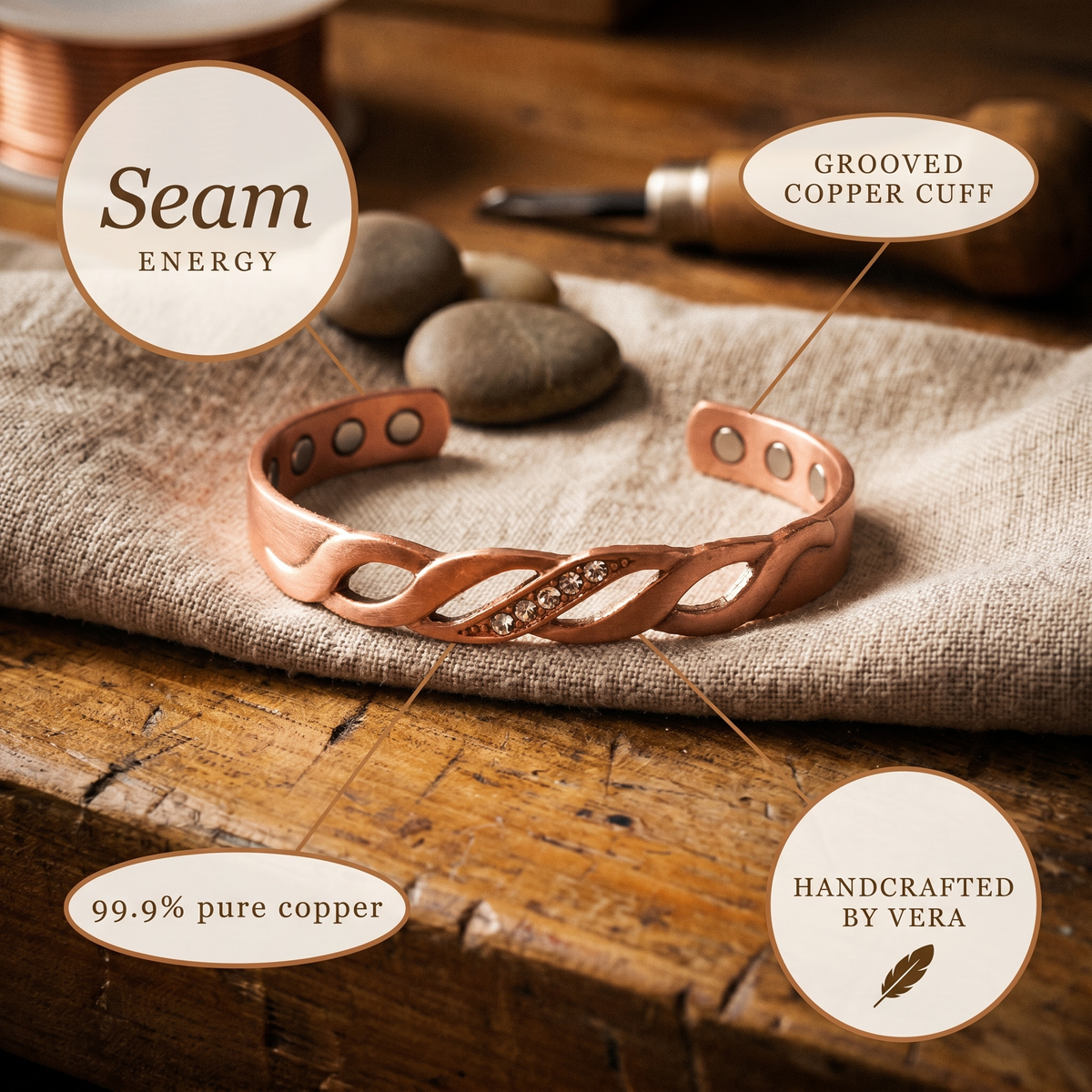 Bracciale in Rame di Gio