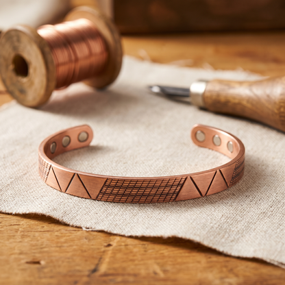 Bracciale in rame Crest