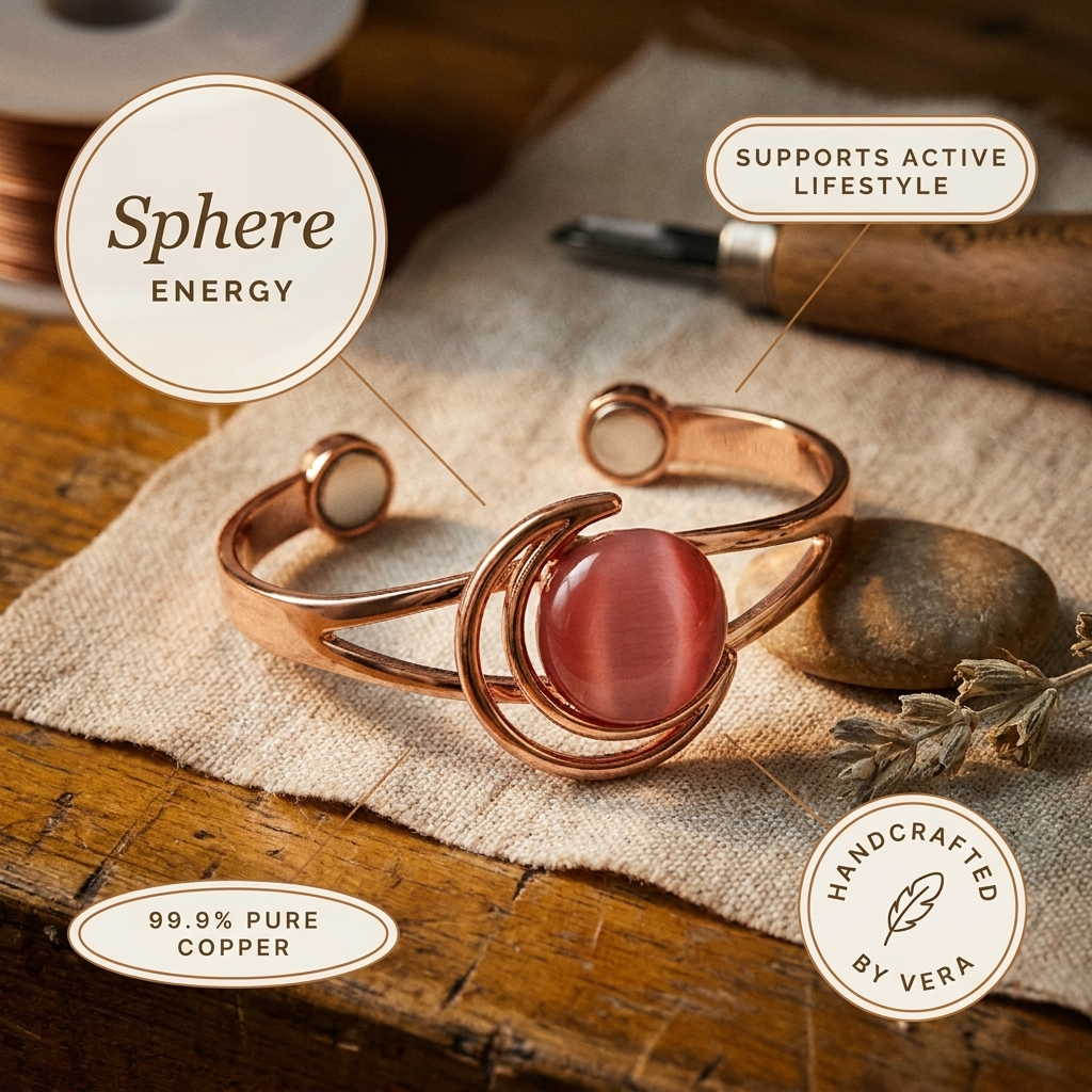 Bracciale in Rame Rosa di Gio