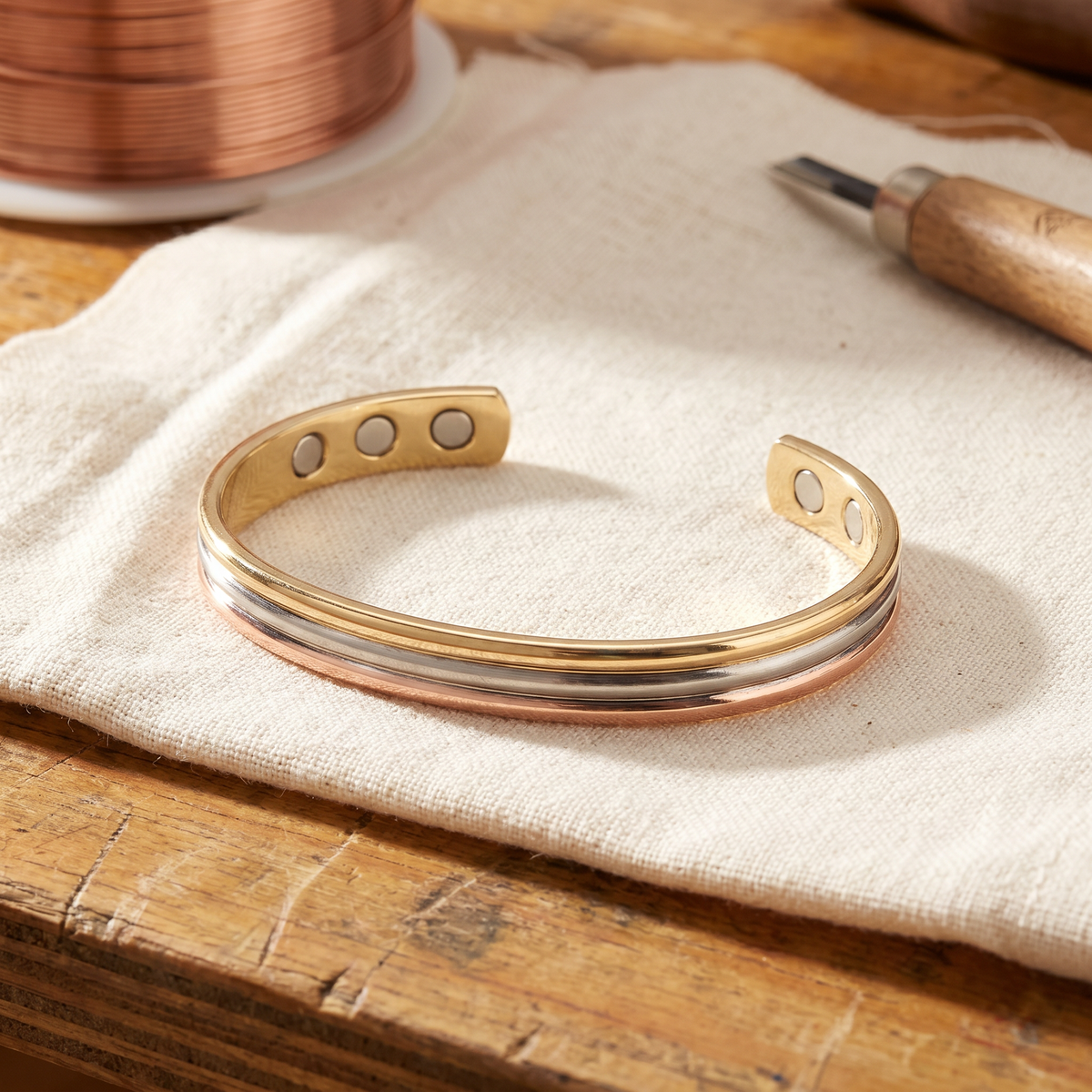 Bracciale in rame, modello 4