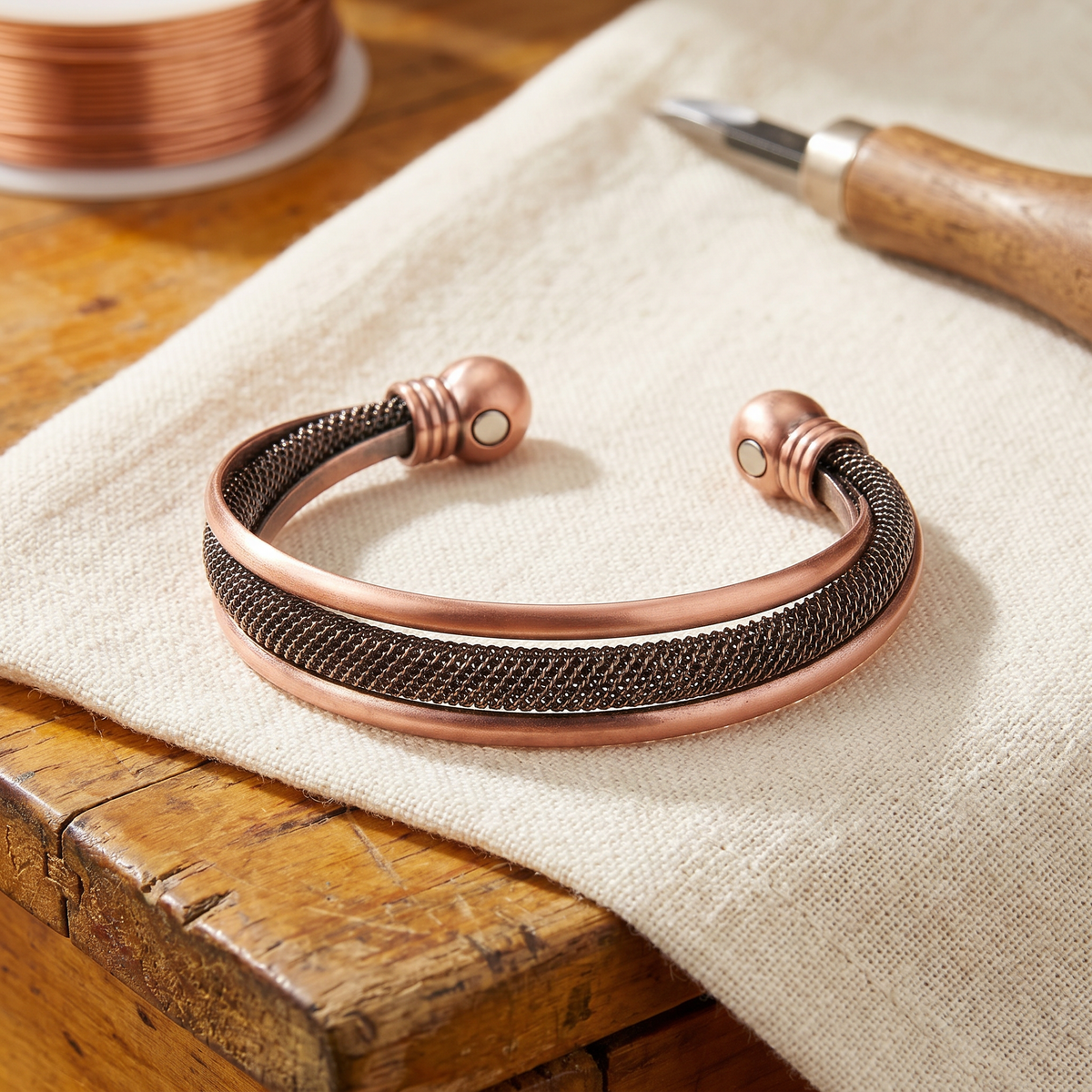 Bracciale in rame, modello 5